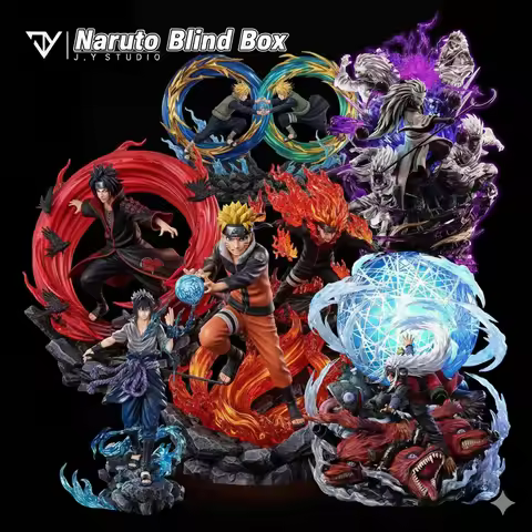 Naruto anime blind box mystery figures collectible ninja figurines random character including Sasuke Kakashi Itachi limited gift