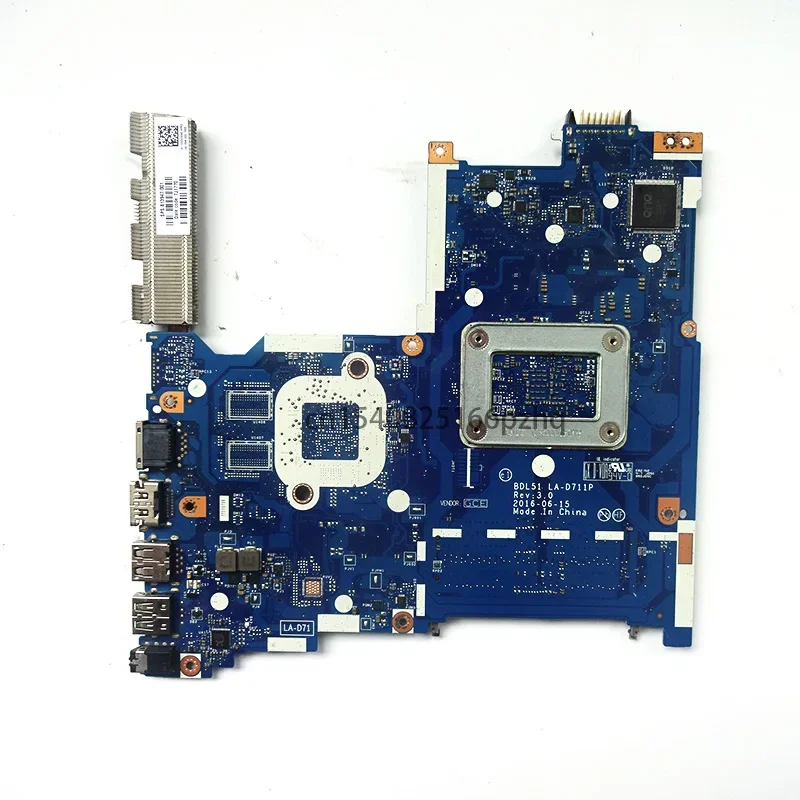 Used 854968-601 854968-501 854968-001 For HP 15-BA Series Laptop Motherboard BDL51 LA-D711P W/E2-7110 CPU