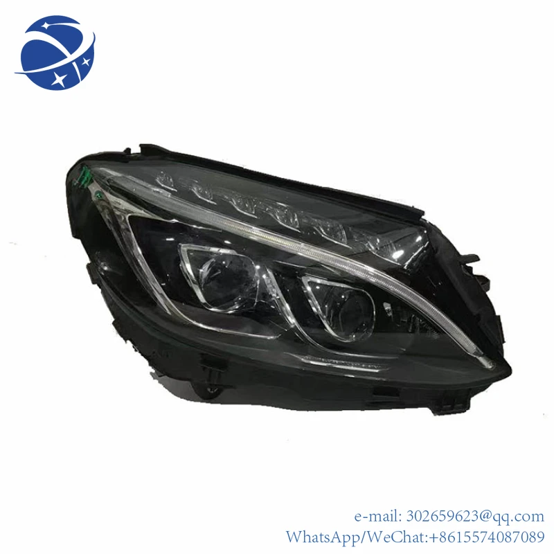 

yyhc AIMEAG Hot selling W205 double lens original headlight C180 C200 C300 C63 upgrade LED for Mercedes Benz 15-18 C c