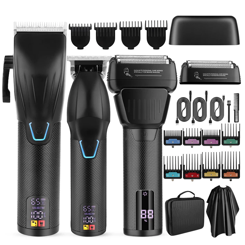 New 2024 Resuxi 362 Professional grooming set Hair Clipper Hair Trimmer Magnetic Men's Shaver With EVA handbag