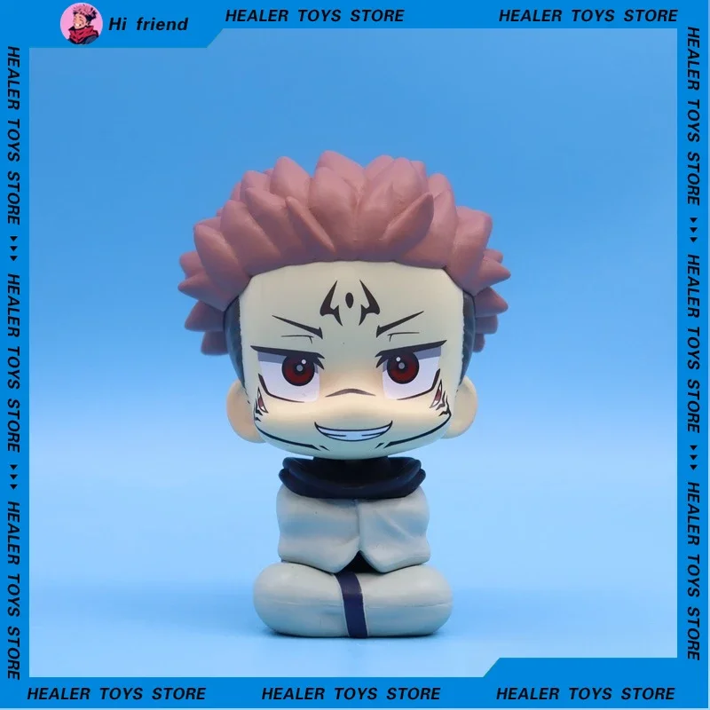 10.5cm Jujutsu Kaisen Action Figure Ryomen Sukuna Anime Peripheral Q Version Cute Doll Model Desktop Decorate Ornament Gift Toys