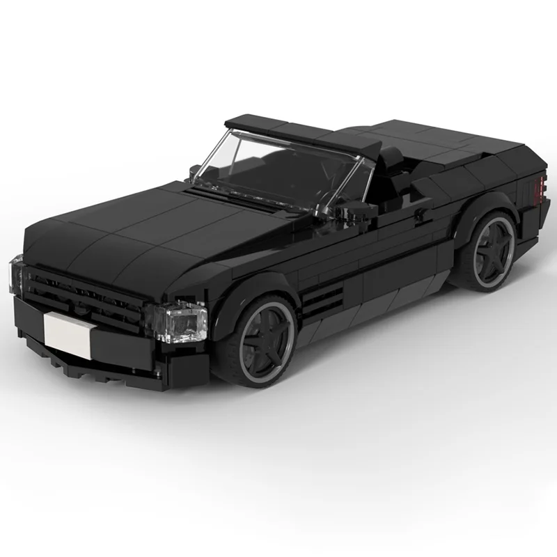 323PCS MOC Performance Racing Car Model Technical Mechanical Engineering Creative Assembly Blocks Decorative Showcase Toy Gift