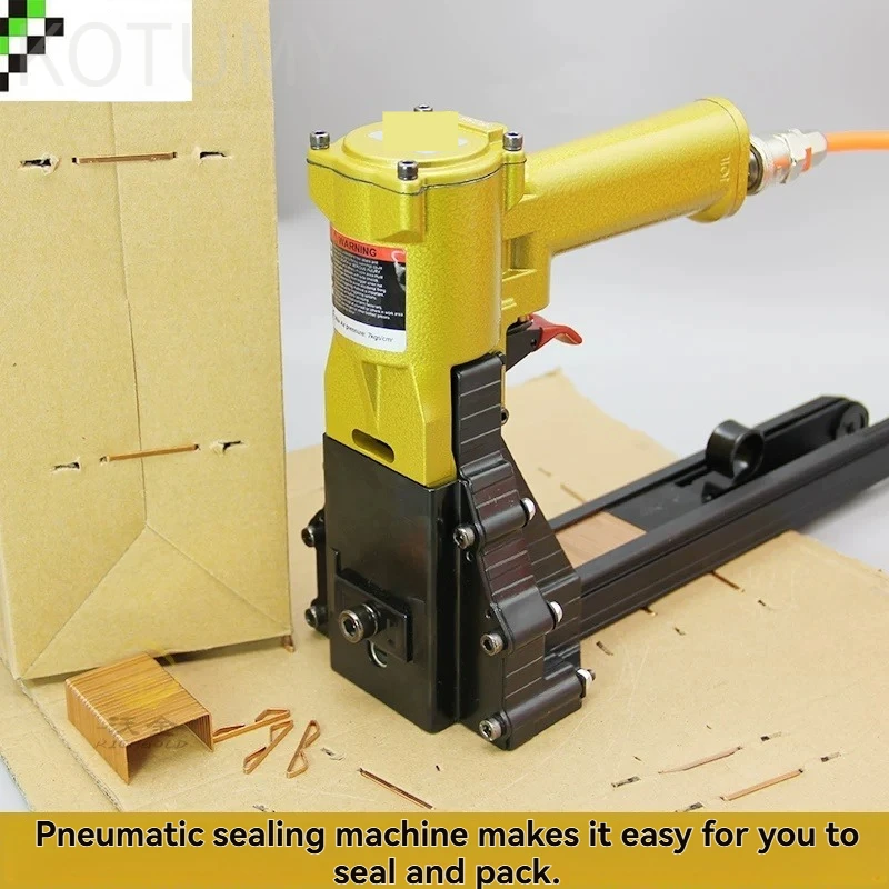 ADCS-19 ADCS-22 Pneumatic Carton Closing Stapler, Air Carton Closing Gun for Corrugated Box Sealing