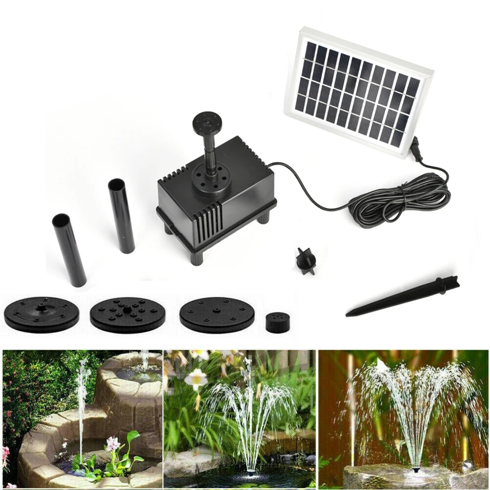 

1.8W Solar Water Pump for Fountain Pond Aquarium Garden Spout Hydroponic System Outdoor Decor Circulation Oxygenation