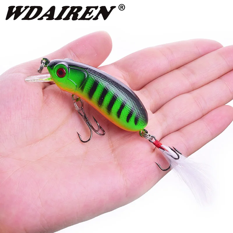 

1 Pcs Sinking Minnow Fishing Lure 6cm 10g Plastic Wobbler Crankbaits Artificial Bait With Hook​ for Bass Perch Trout Pike Tackle