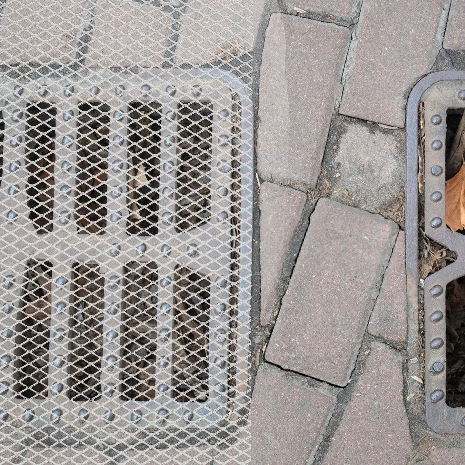 13 cm x 6,1 m Anti-Falling Net Mesh Gutter Fallrohr Bildschirm Regen Dachrinnen, um nach unten herunterfallen Blätter Zweige Wachen Zweige Mesh für Fallrohr