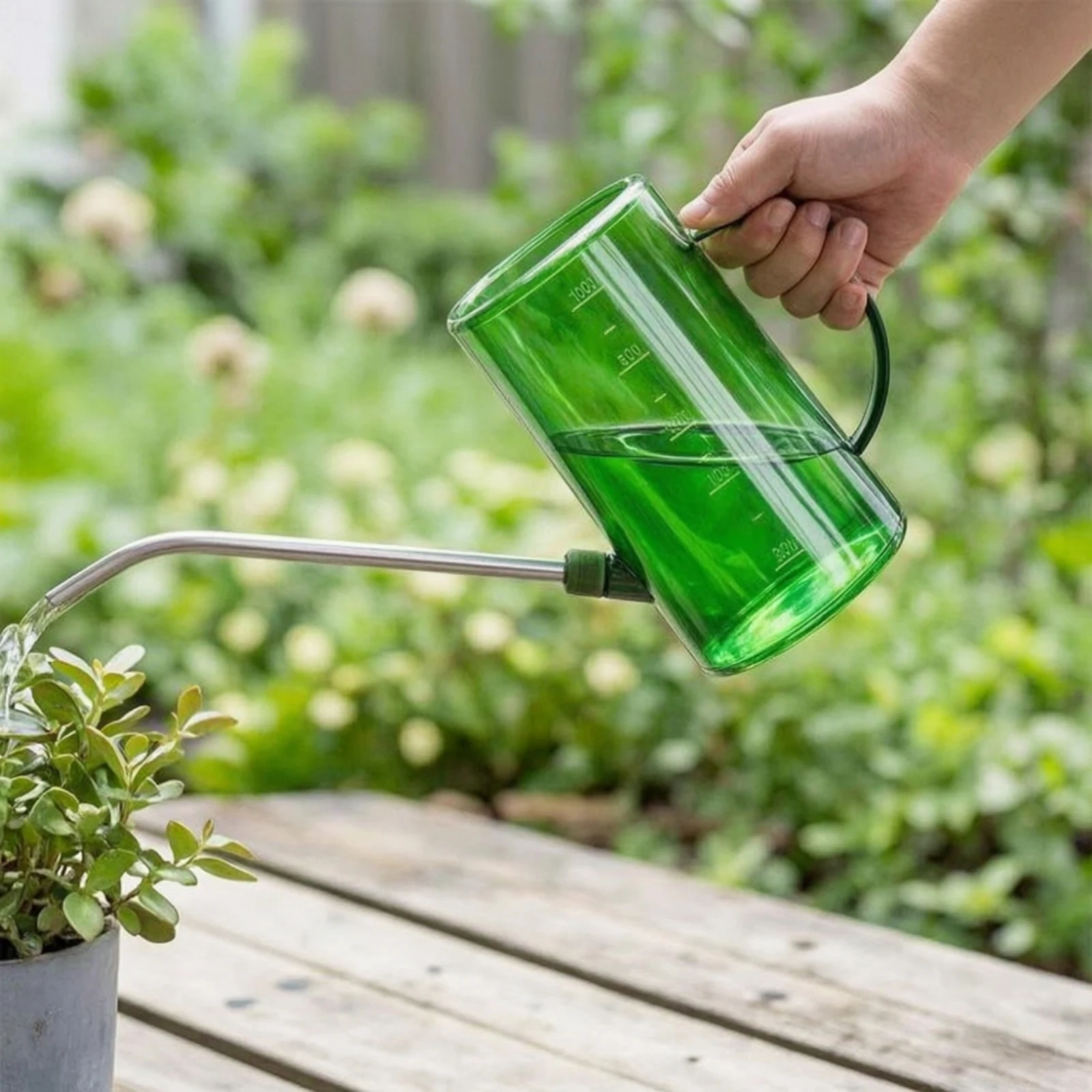 Watering Can with Stainless Steel Spout Small Long Spout Watering Can Anti-Corrosion Well Balanced for Plant Lovers