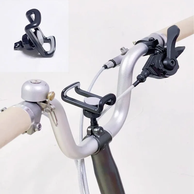 For Brompton Lightweight Folding ABS Metal Material Arbitrary Rotation Anti-slip Bicycle Mobile Phone Stand Bicycle Accessories