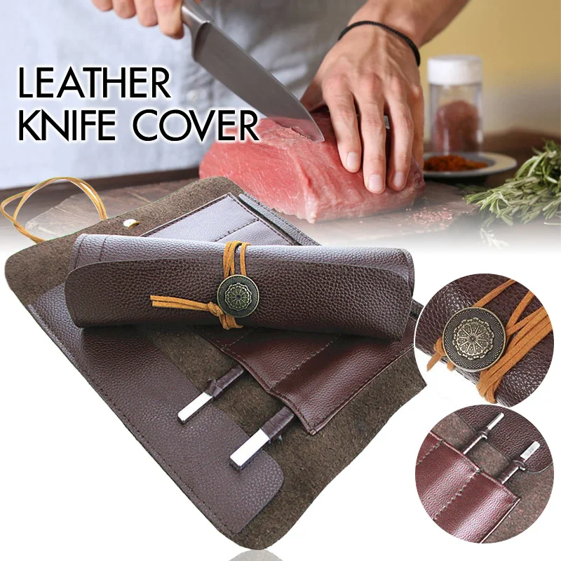 

Camping Knives& Tools Bag Knife Case Carving Cutter Roll Bag PU Leather Carving Knife Roll Pouch Cutlery Tool Storage Case