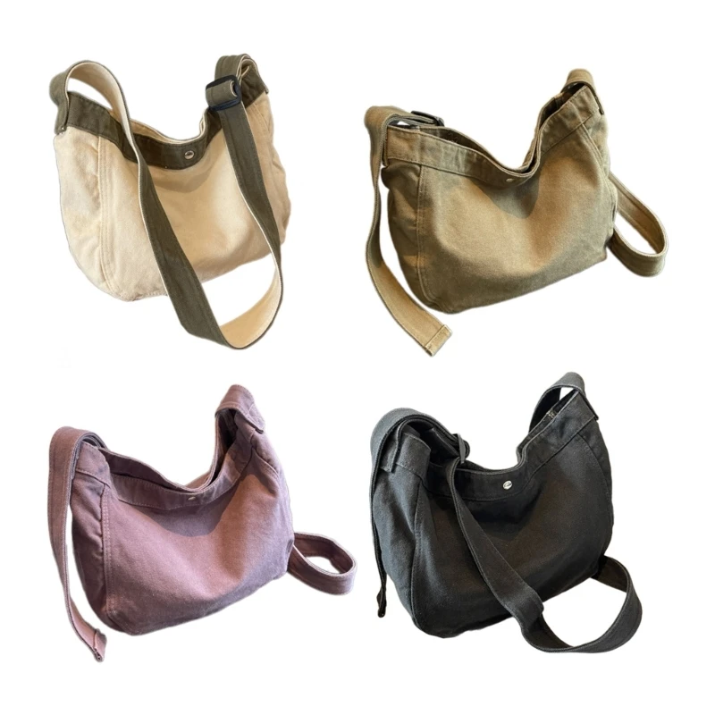 

Fashionable Japanese Canvas Shoulder Bag Simple and Elegant Suitable for Shopping and Travel