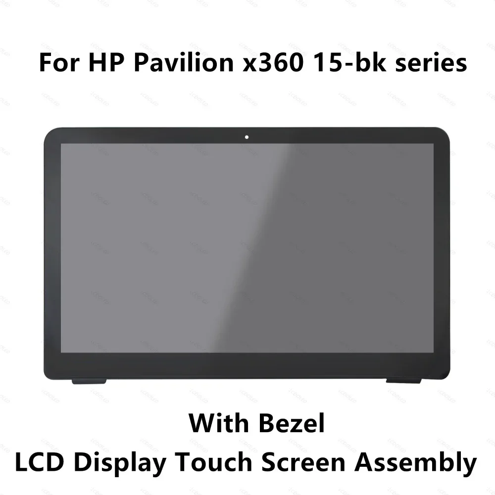 

For HP Pavilion x360 15-bk020wm 15-bk062sa 15-bk010nr 15-bk193ms 15-bk101la Touch Glass Digitizer LCD Screen Assembly Bezel