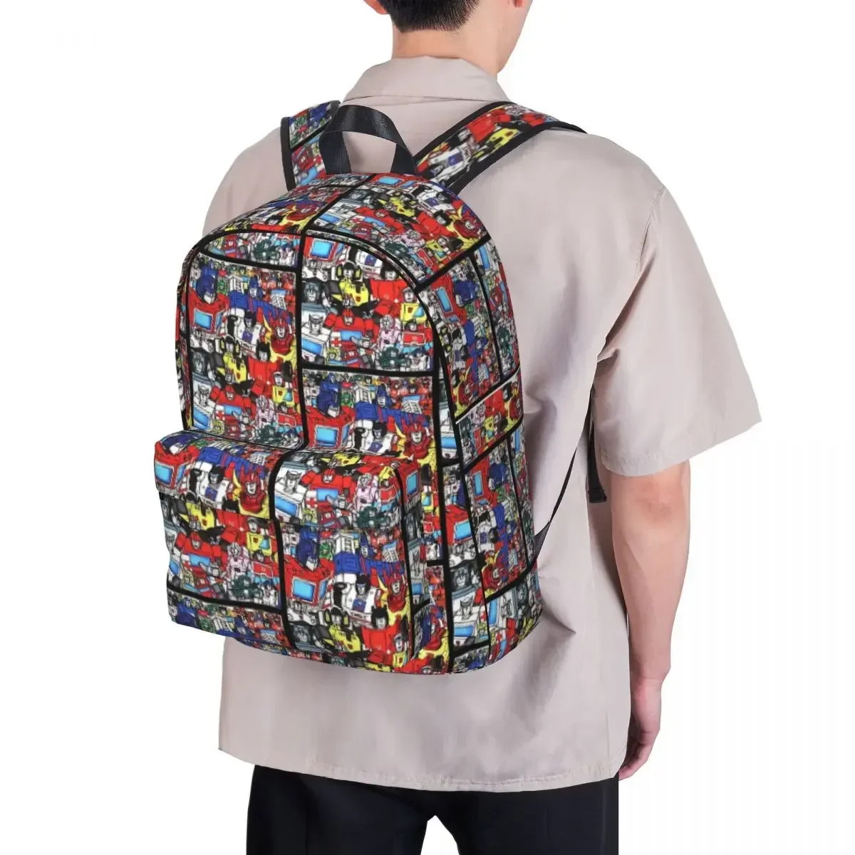 Transformers Autobots Backpacks Large Capacity Student Book bag Shoulder Bag Laptop Rucksack Casual Travel Rucksack School Bag