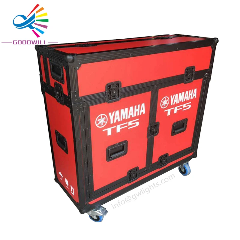 Customized Orange Flight Road Mixer Case For Yamaha TF5