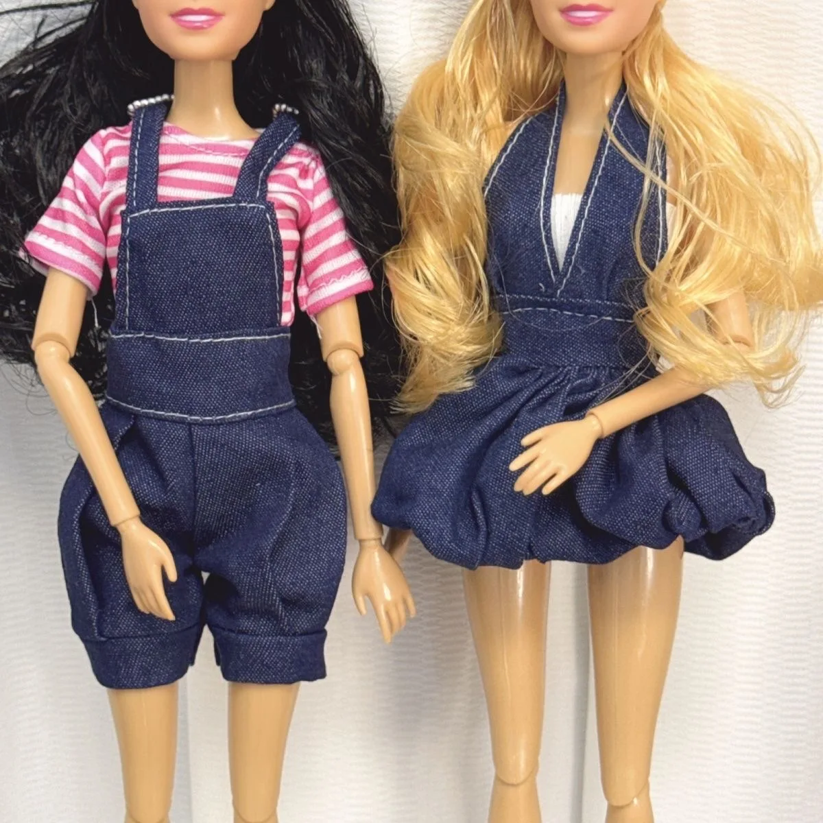 30 ซม.ยุโรป Supermodel ตุ๊กตาแฟชั่น DENIM ชุดกระโปรง 1/6 ตุ๊กตา BJD ข้อต่อ Movable CURLY ผมเด็ก Daily Play House ของเล่นของขวัญ