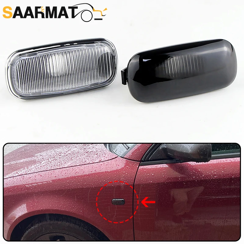 

2PCS Side Indicator Turn Signal Marker Light Lamp Shell (No Bulb) 8E0949127 For Audi A3 S3 8P A4 S4 RS4 B6 B7 A6 S6 RS6 C5 C7