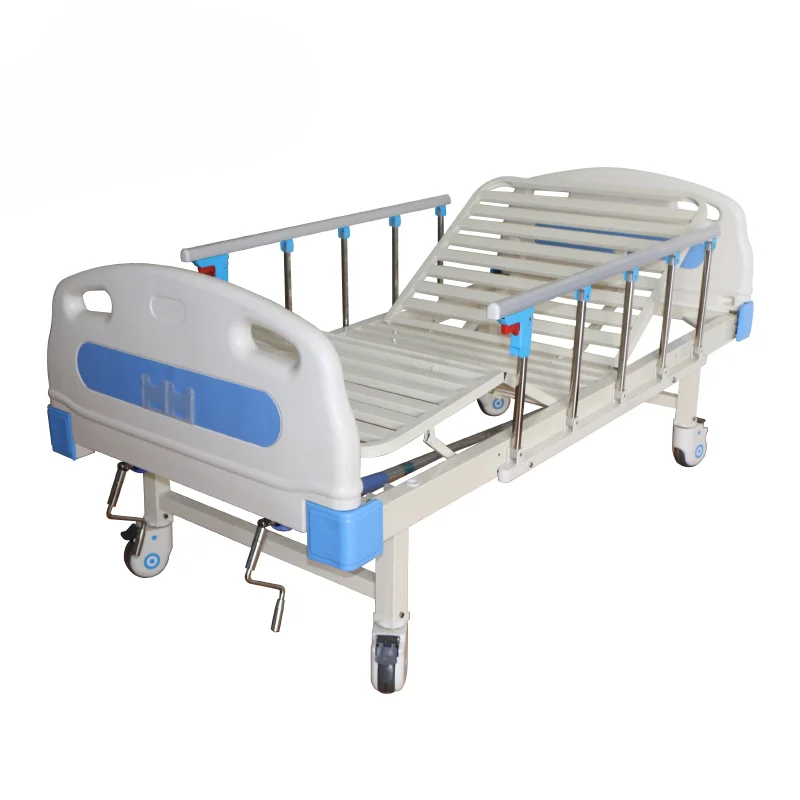 medical equipments cheap stainless steel hospital bed accessories manual  2 crank hospital beds 2 function