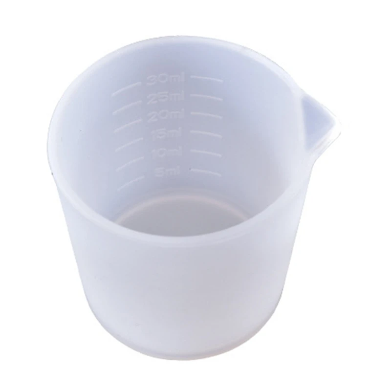 30ml Resin Cup Non-Stick Silicone Cup Silicone Measuring Cup Reusable Mixing Cup