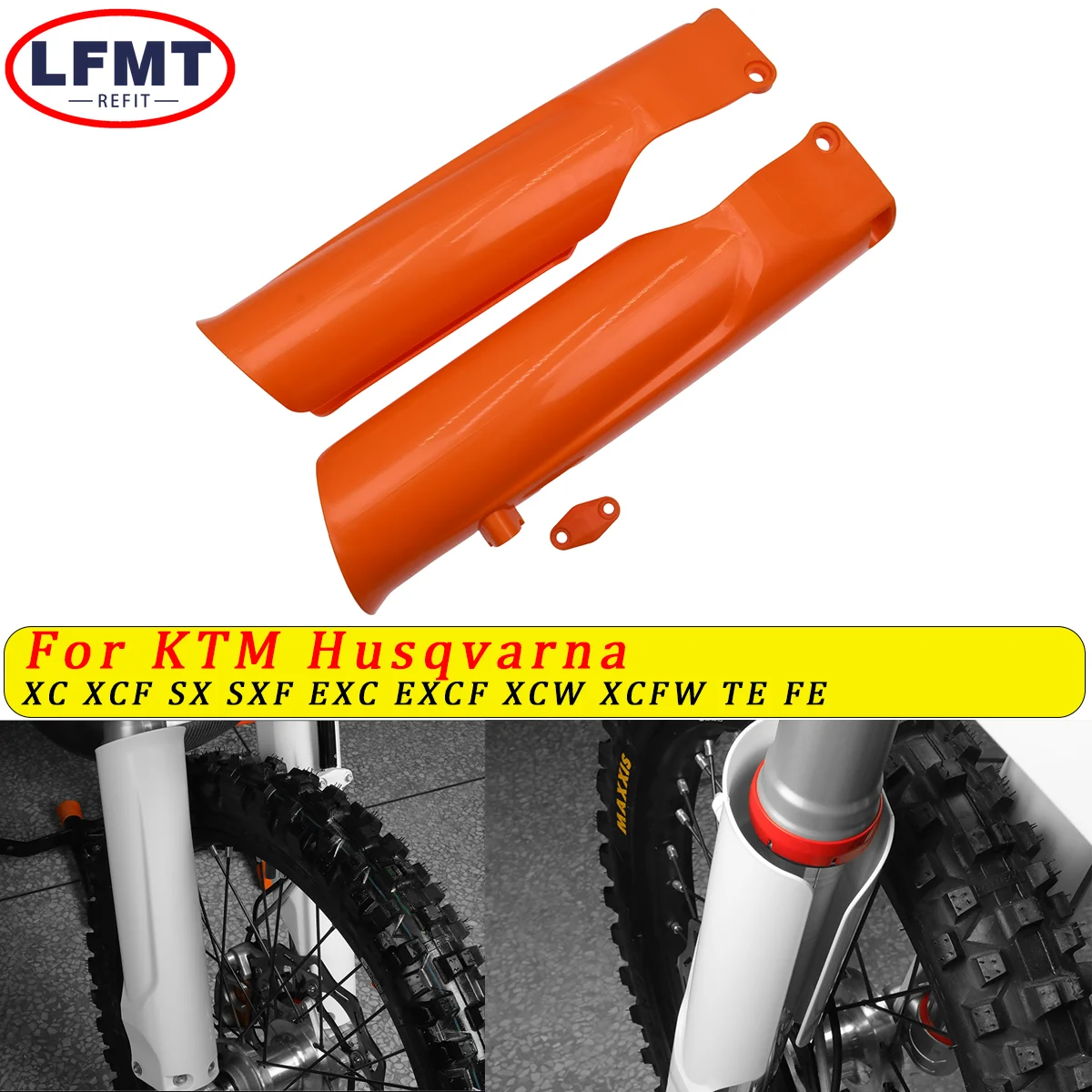 

NEW 2024 Motorcycle Front Fork Protection Shock Absorber Guard Cover Parts For Husqvarna TE FE KTM EXC EXCF250 GASGAS MC EC EX