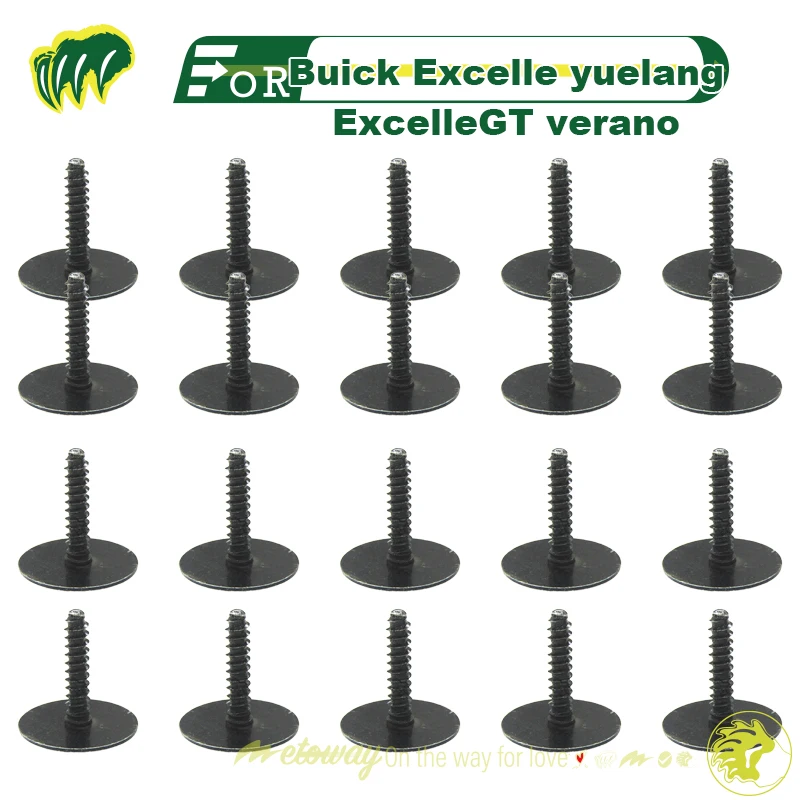 

20pcs Screws For Buick Excelle yuelang ExcelleGT Verano Fender Blade Inner Lining Screw Bumper Screws Fixing Screws