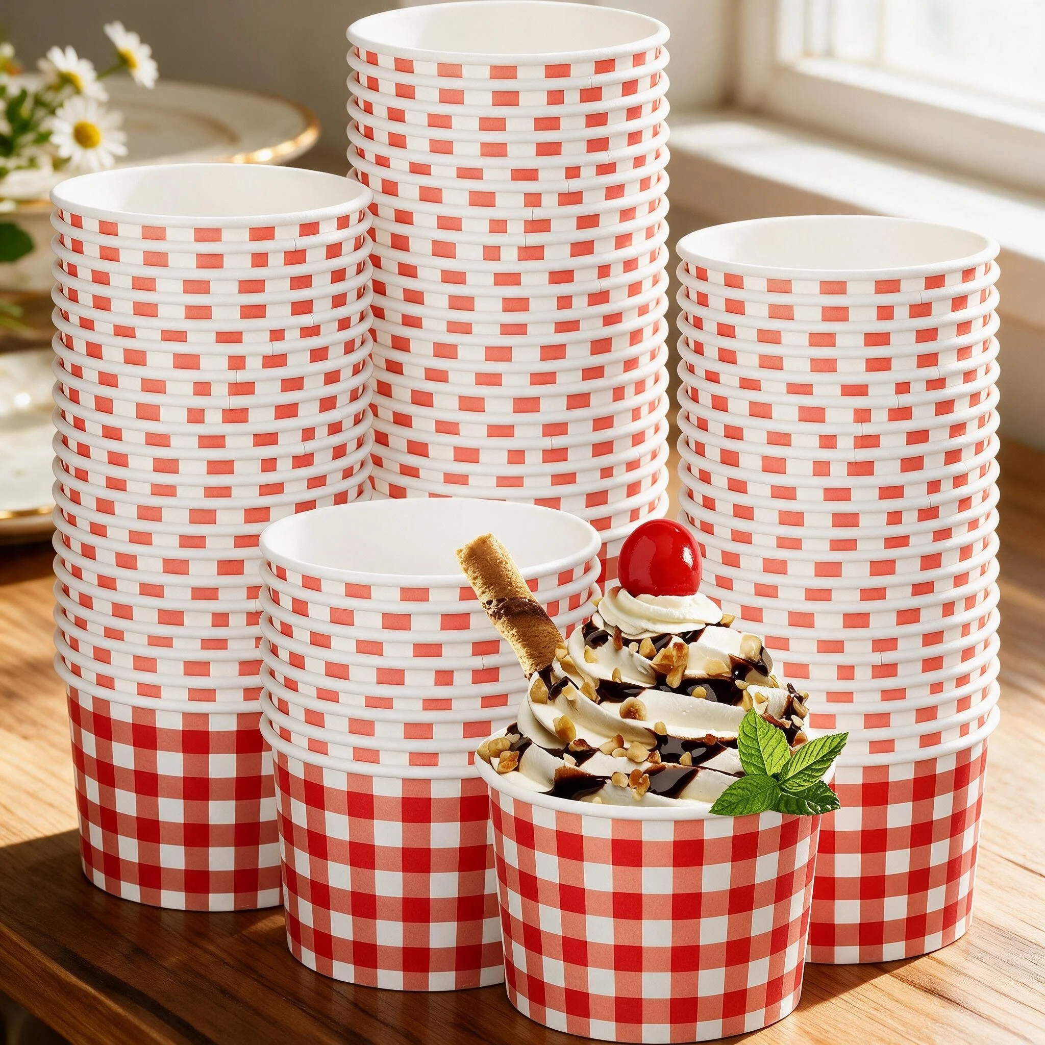 9 oz Red Buffalo Plaid Checker - Food Snacks For Christmas recension och pris