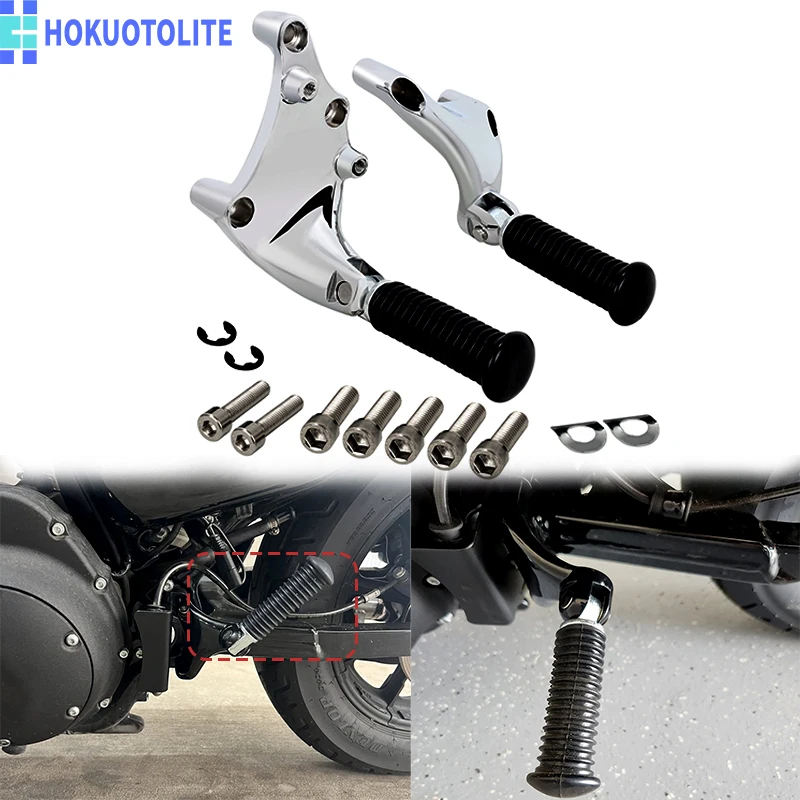 

Motorcycle Rear Passenger Footpeg Mounting Bracket Kit For Harley Sportster 48 XL1200 Iron 883 Superlow 72 2014-2022