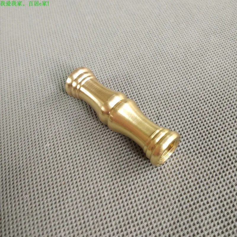 

5 шт. 15,5X54 мм из чистой латуни M10, бамбуковый соединитель с внутренним зубом, осветительные аксессуары «сделай сам» для торшера, соединительная труба средней колонны