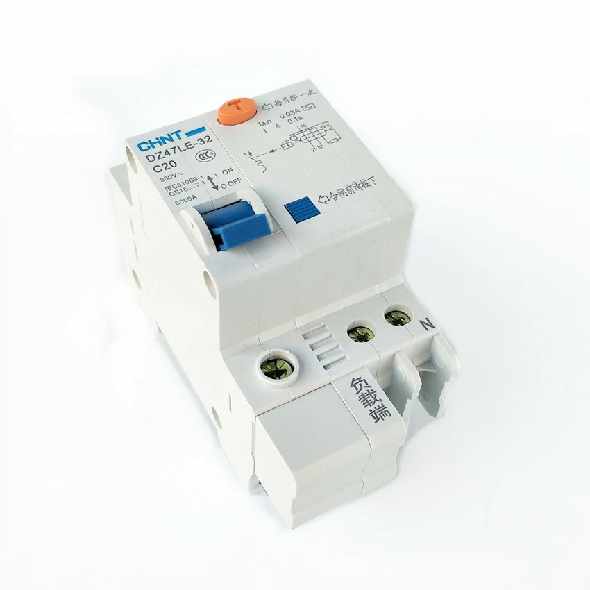 DZ47LE-63 1P+N 30mA 6A 10A 16A 20A 25A 30A 40A 50A 60A Residual current Circuit breaker RCBO