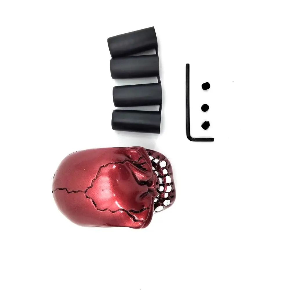 

Red Universal Manual Gear Stick Skull Head Car Shift Knob Shifter Lever Handle