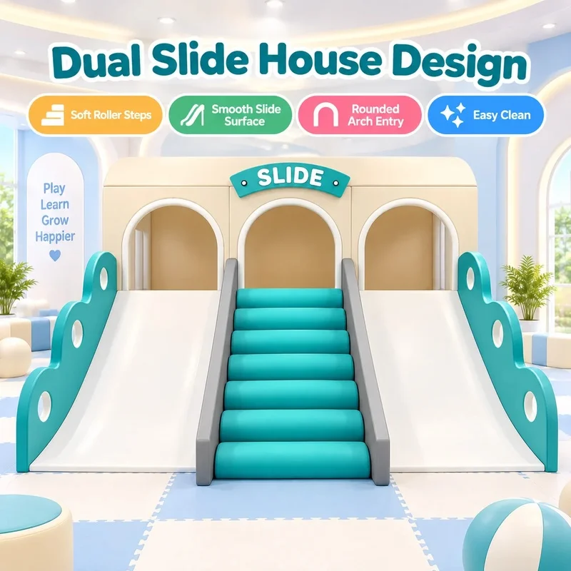 Custom Indoor Kids Soft Play Playground Climber Slide House Ball Pit Castle Equipment with Safe Structure OEM ODM Manufacturer