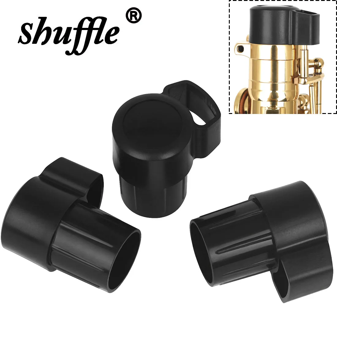 3 Pcs Tenor Saxophone End Plug ABS Sax Mouth End Plug with Anti-button Bump Portable Sax Parts Woodwind Instrument Accessories