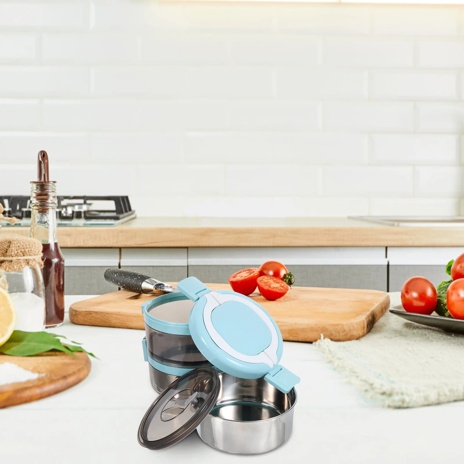 

1 шт., изолированный ланч-бокс из нержавеющей стали, двухслойный портативный термозащитный чехол для хранения продуктов, герметичный чехол для еды