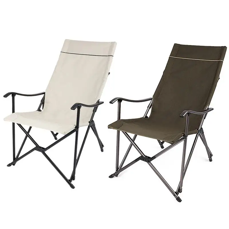 Camping Chairs Folding Camp Chair With Armrest Foldable Chair Lawn Chairs Folding Heavy Duty Stable For Festivals Tailgates