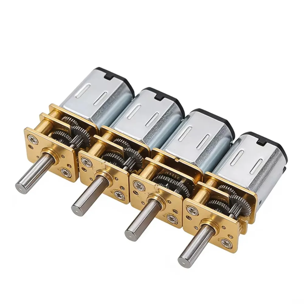

4 Piezas Motor Engranajes Micro DC GA12-N20 Alto Torque con Engranajes Metálicos 3V/6V/12V 30-1000RPM para Molos DIY y RC