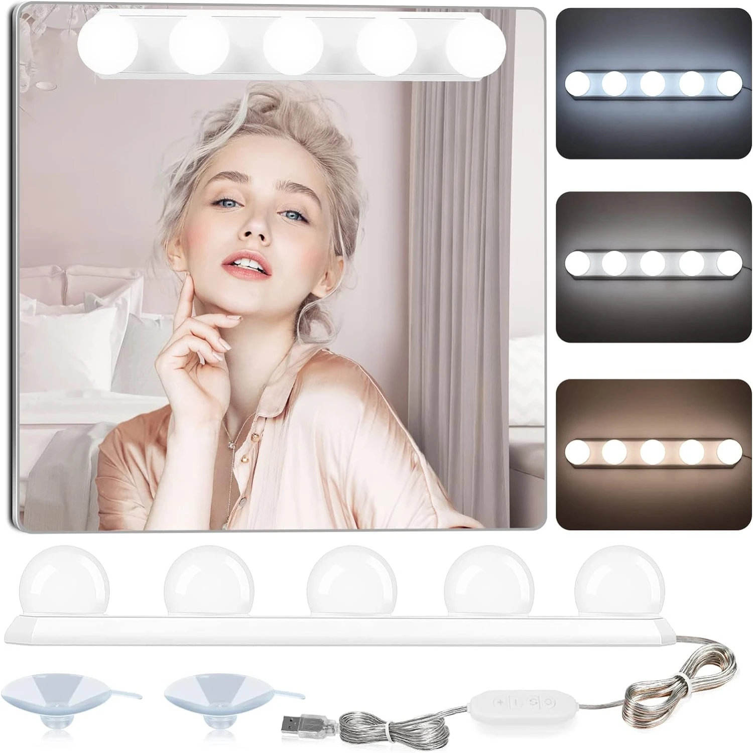 Transform Your Beauty Routine with Sleek and Sophisticated LED Makeup Mirror - Elevate Your Makeup Game with Exquisite Adjustabl