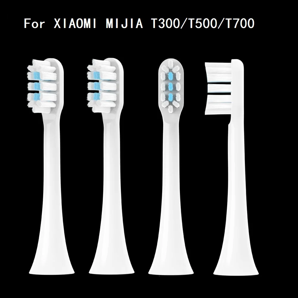 Têtes de brosse à dents électrique sonique de rechange, buses à poils souples, Xiaomi Mijia T300, T500, T700, 4 pièces, 8 pièces, 12/16 pièces