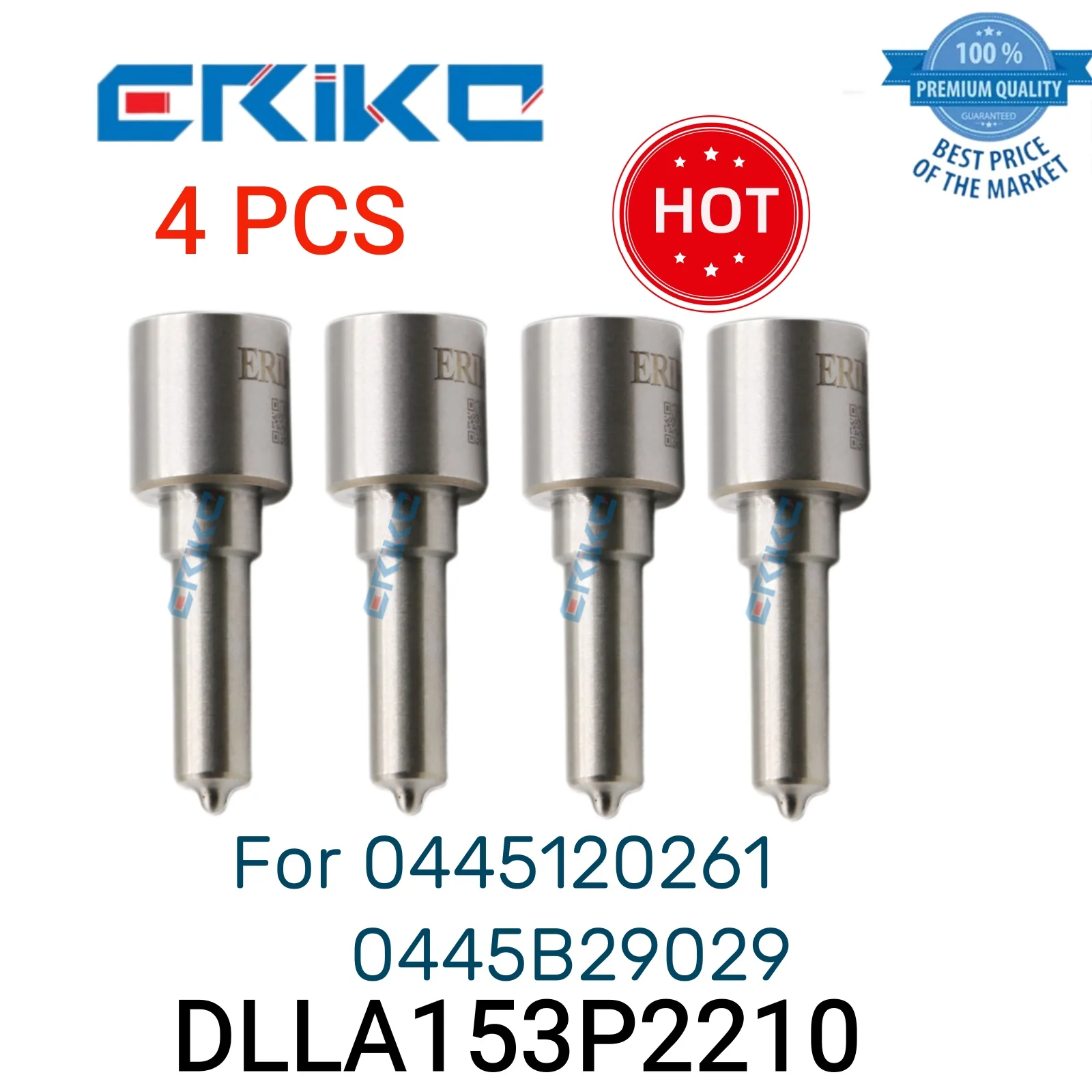 

4 PCS DLLA153P2210 0 433 172 210 Nozzle Engine DLLA 153 P 2210 Fuel Nozzle Injector DLLA 153P2210 fit for 0445120261 0445B29029