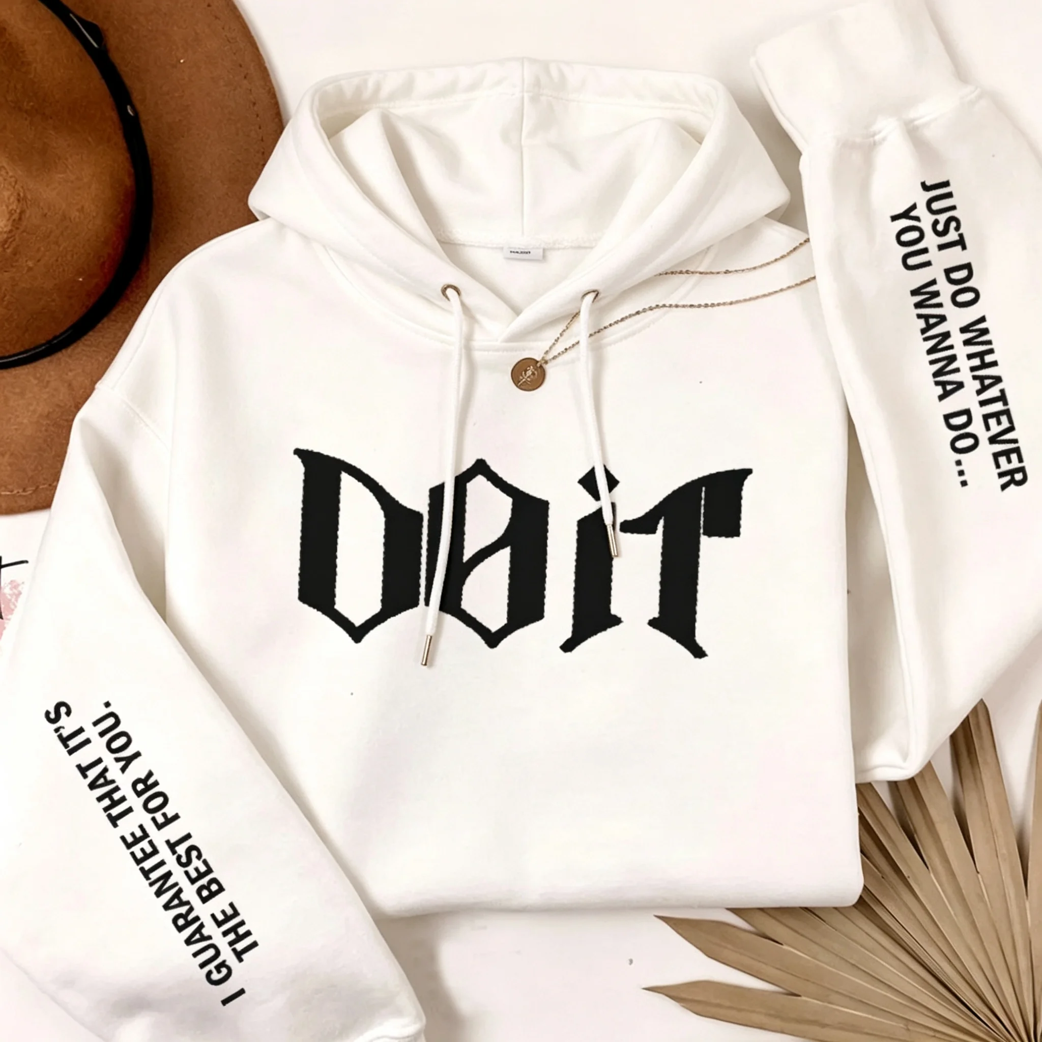 Do It Crewneck Sweatshirt Women Men Pink Kpop Fan Merch SKZ Sweatshirts Pullover Long Sleeve Hoodies Streewear Woman Clothing