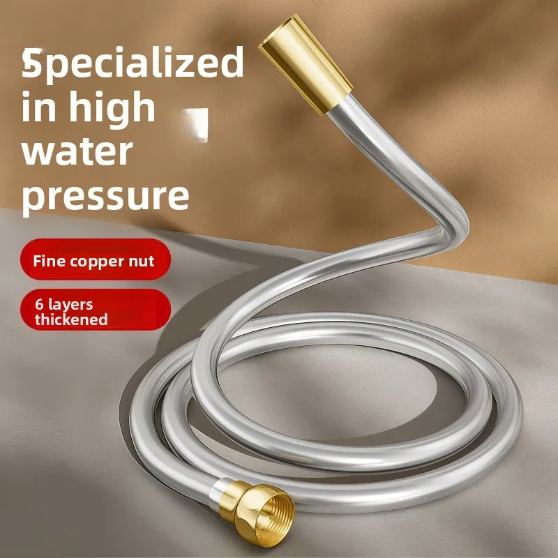 Shower Hose Universal Pvc Nozzle  Pipe Extended   Bathroom Rain Connecting  Flower Drying
