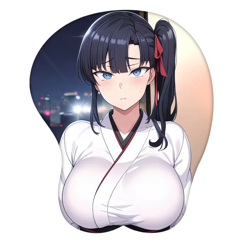 

Miyajima Sakura 3D Mouse Pad Anime Mousepad Wrist Rest Silicone Sexy Creative Gaming Mat Gift