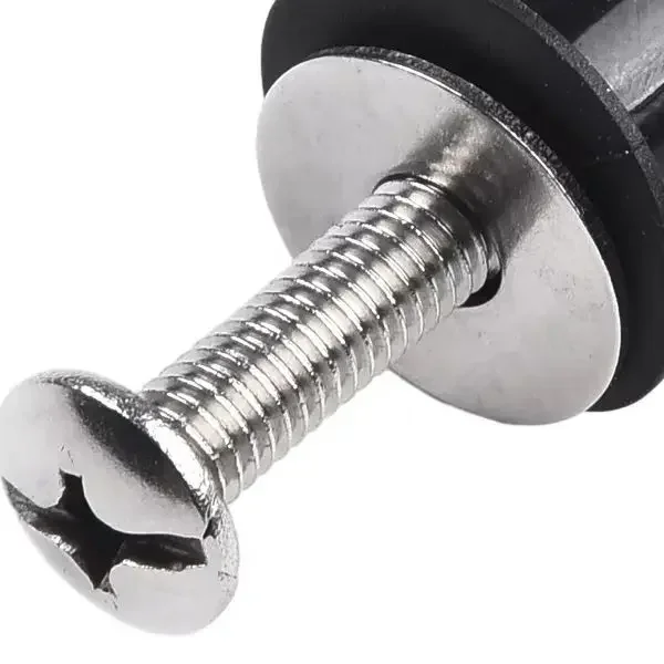 2set Toilet Hinge Screw Compatible Expanding Rubber Bolt Top Nuts Set Toilet Cover Plate Bolt Toilet Replacement Accessories