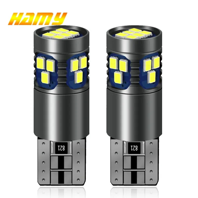 2 PCS Car Signal Light T10 W5W LED Bulb Canbus No Error 2016-18SMD 7000K White Car Interior Dome Trunk Reading Wedge Side Lamps