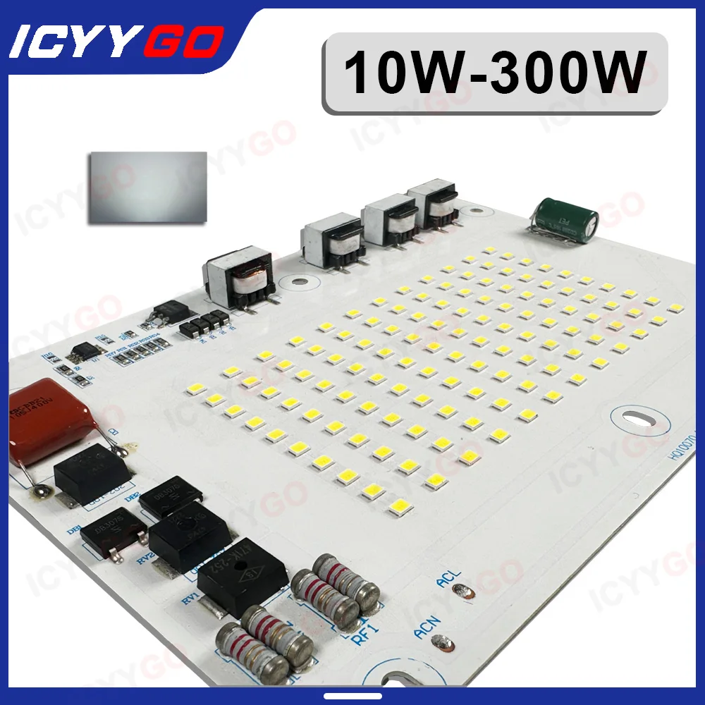 LED AC220V LED Light Panel 50W 100W 150W 200W 300W 6000K LED Chip Super Bright Indoor Home Outdoor Garden Lighting Accessories