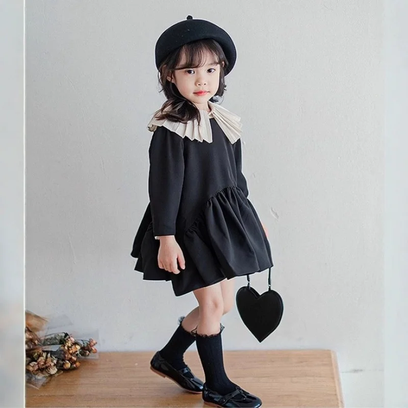 

Girls' dress, spring outfit, stylish and fashionable set, children's clothing, baby girl's birthday princess dress, spring and a