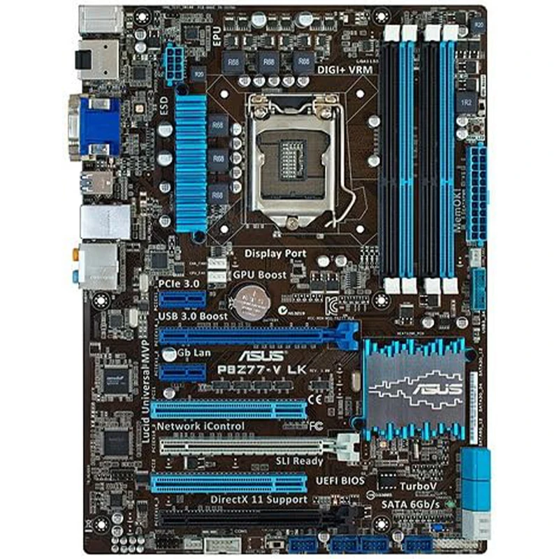 Asus P8Z77-V LK Desktop Motherboard Z77 Socket LGA 1155 i3 i5 i7 DDR3 32G ATX Original motherboards