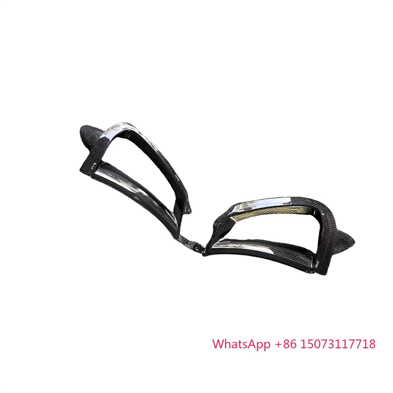 

Dry Carbon Fiber Front Bumper Side Vent Body Kit Side Canards air Outlet for 720S