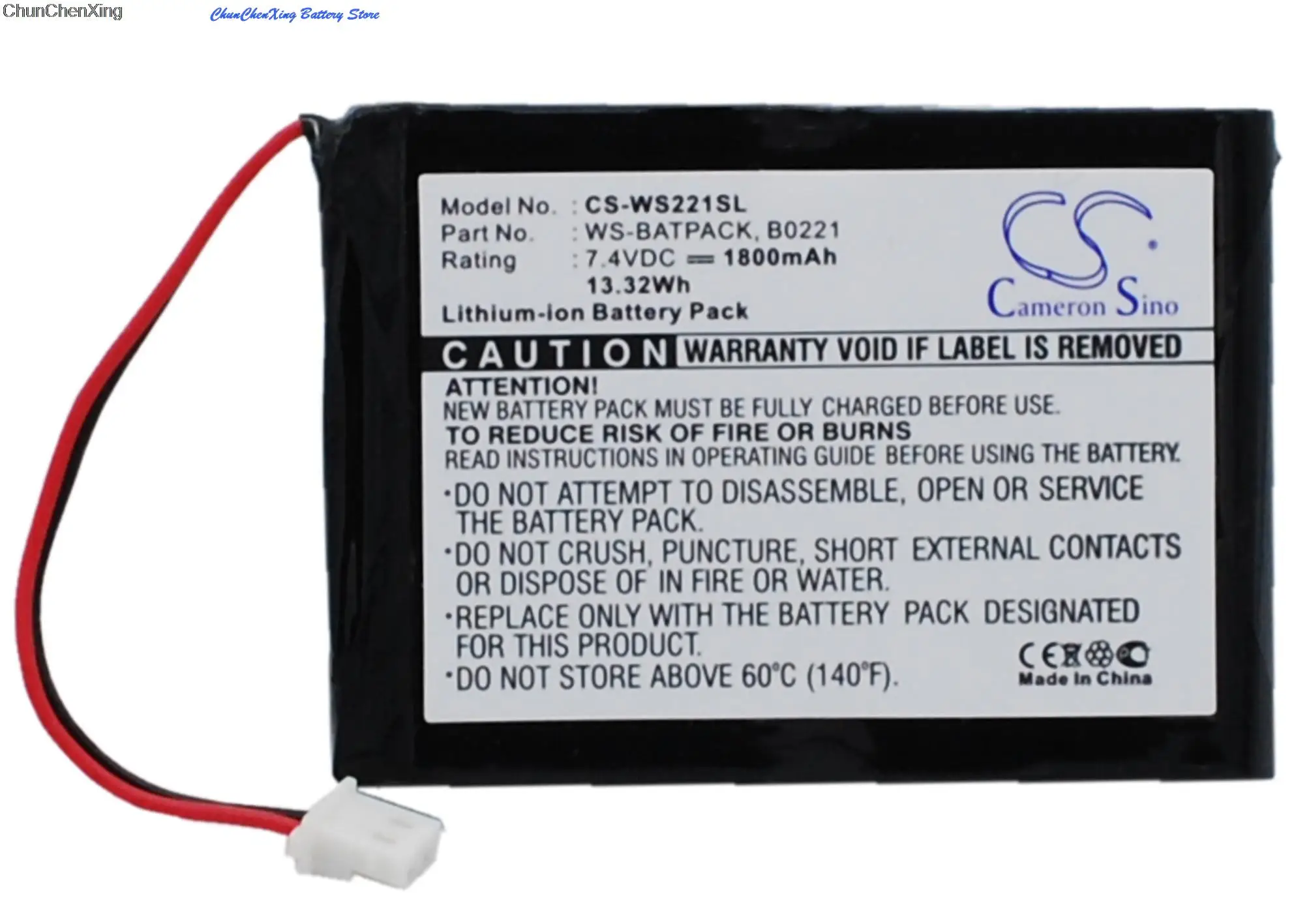 OrangeYu-batería B0221 de 1800mAh, WS-BATPACK para William Sound Sorin