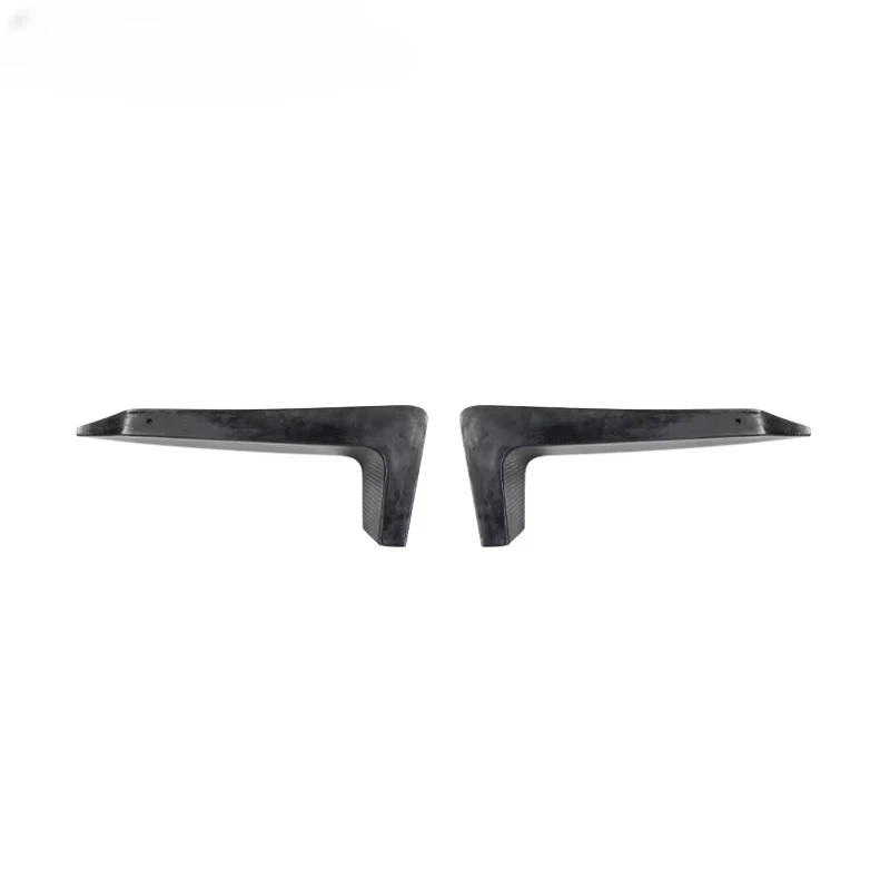 LANGyu Car Exterior Accessories Front Fog Lamp Trim Carbon Fiber Canard Front Flaps for Land Rover Defender 90 110 Wind Knife