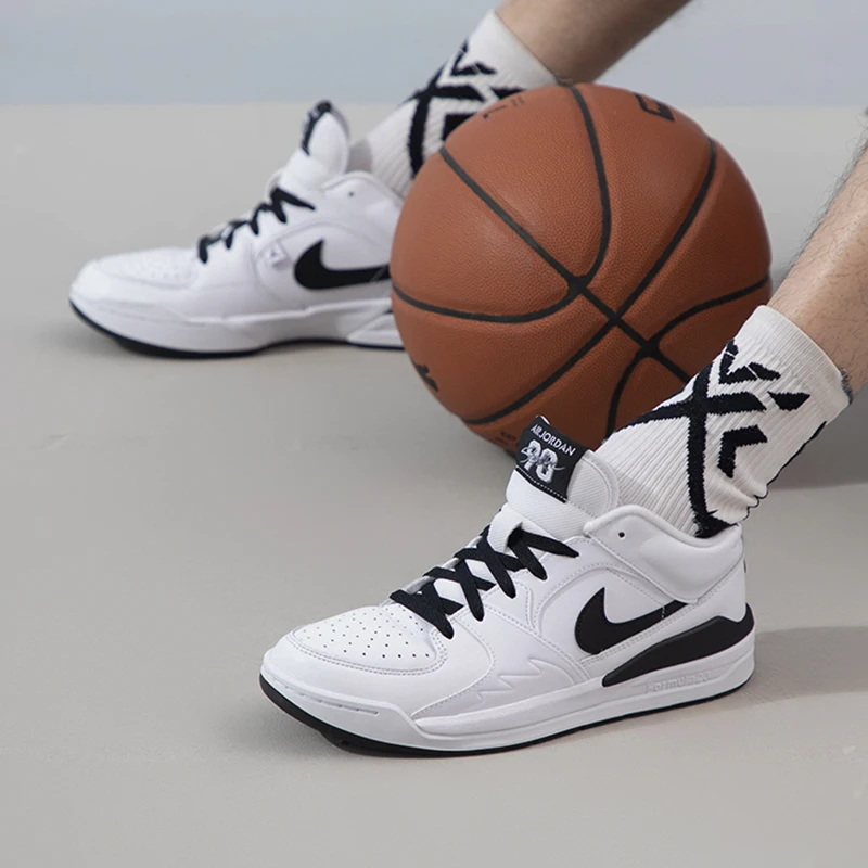 Męskie buty sportowe NIKE JORDAN STADIUM 90 odporne na ścieranie oddychające buty do koszykówki w kratę HF5258-102