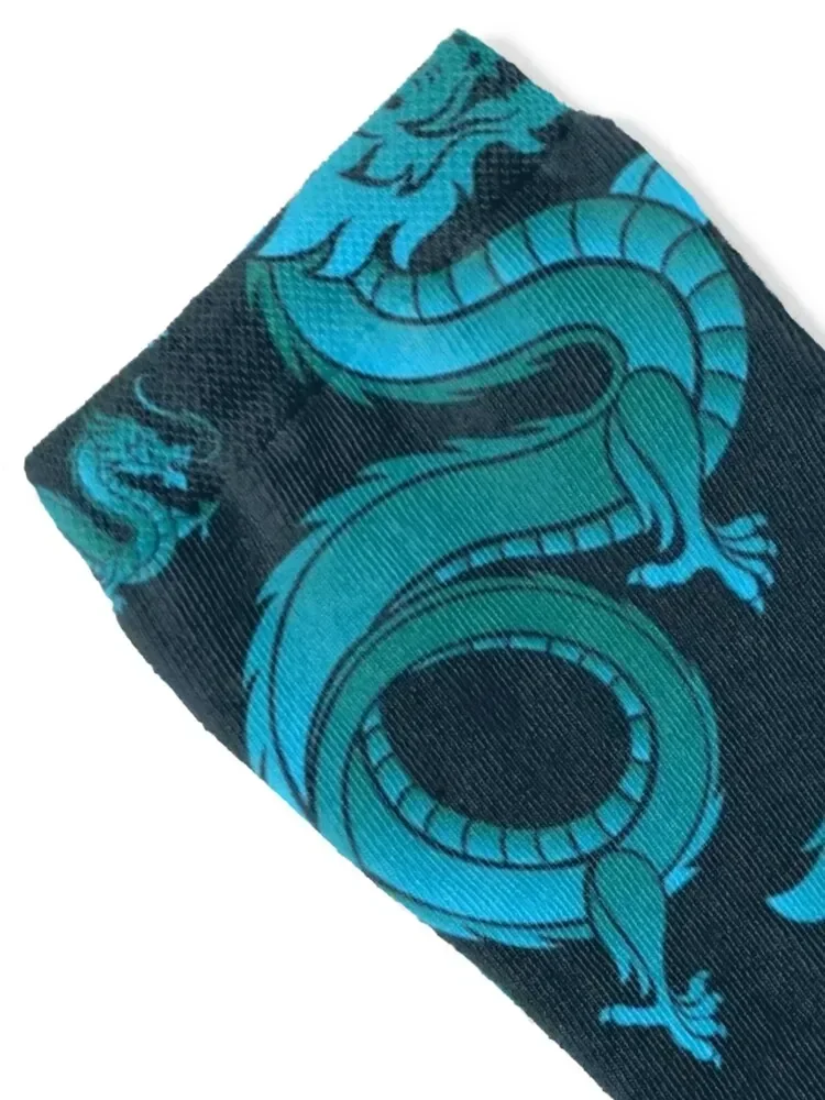 Dragon Fire DARK BLUE Socks professional running winter gifts gym Mens Socks Women's