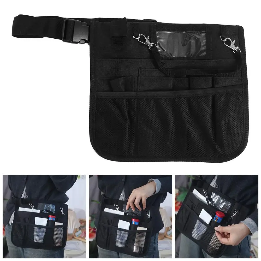 Reliable Nursing Belt Organizer Multi Compartment Oxford Cloth Waist Bag Pouch Durable Large Capacity Nursing Belt Bag